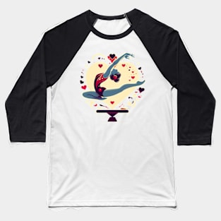 Gymnastics Valentine's day Baseball T-Shirt